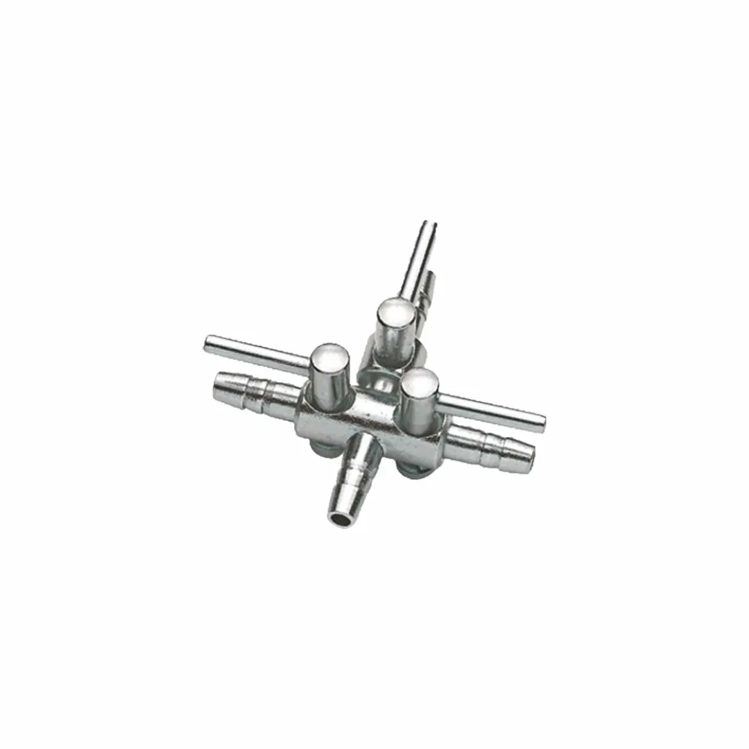 Schego Valvola Aria Metallo 2 Vie Y Tubo 4/6 mm