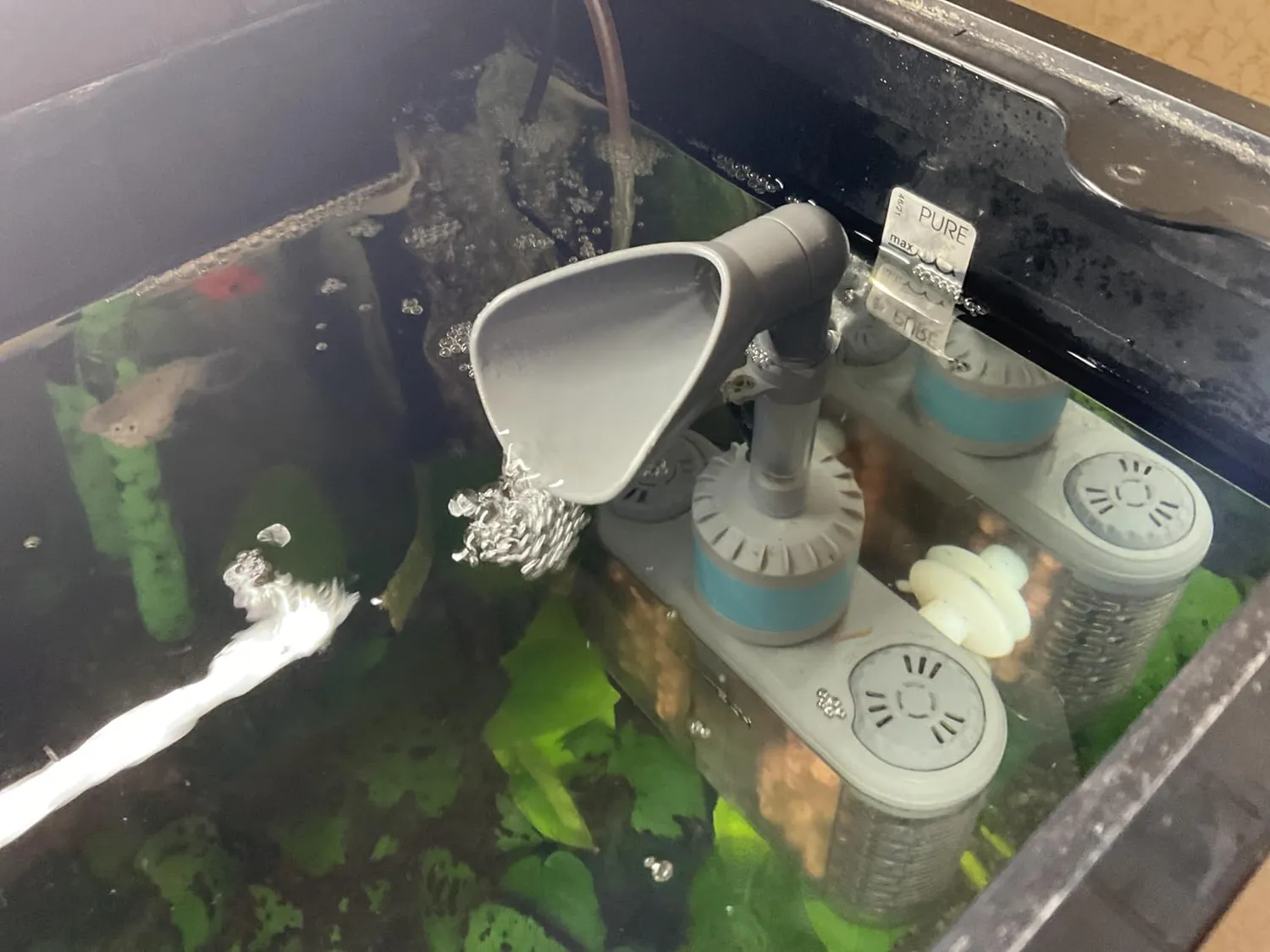 boxtech Filtro Acquario a Pompa Flusso Regolabile