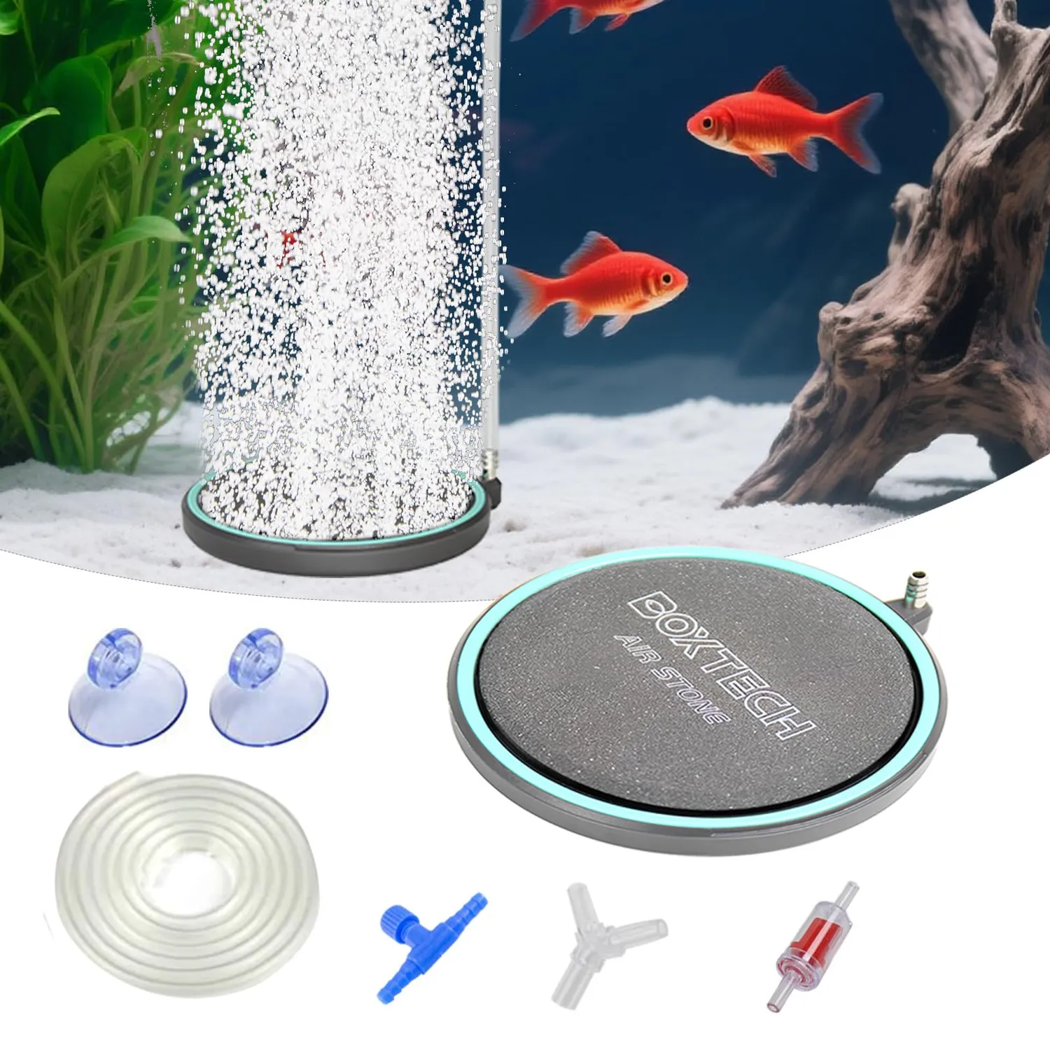 Boxtech Diffusore Aria Nano Disco 150 mm con Accessori