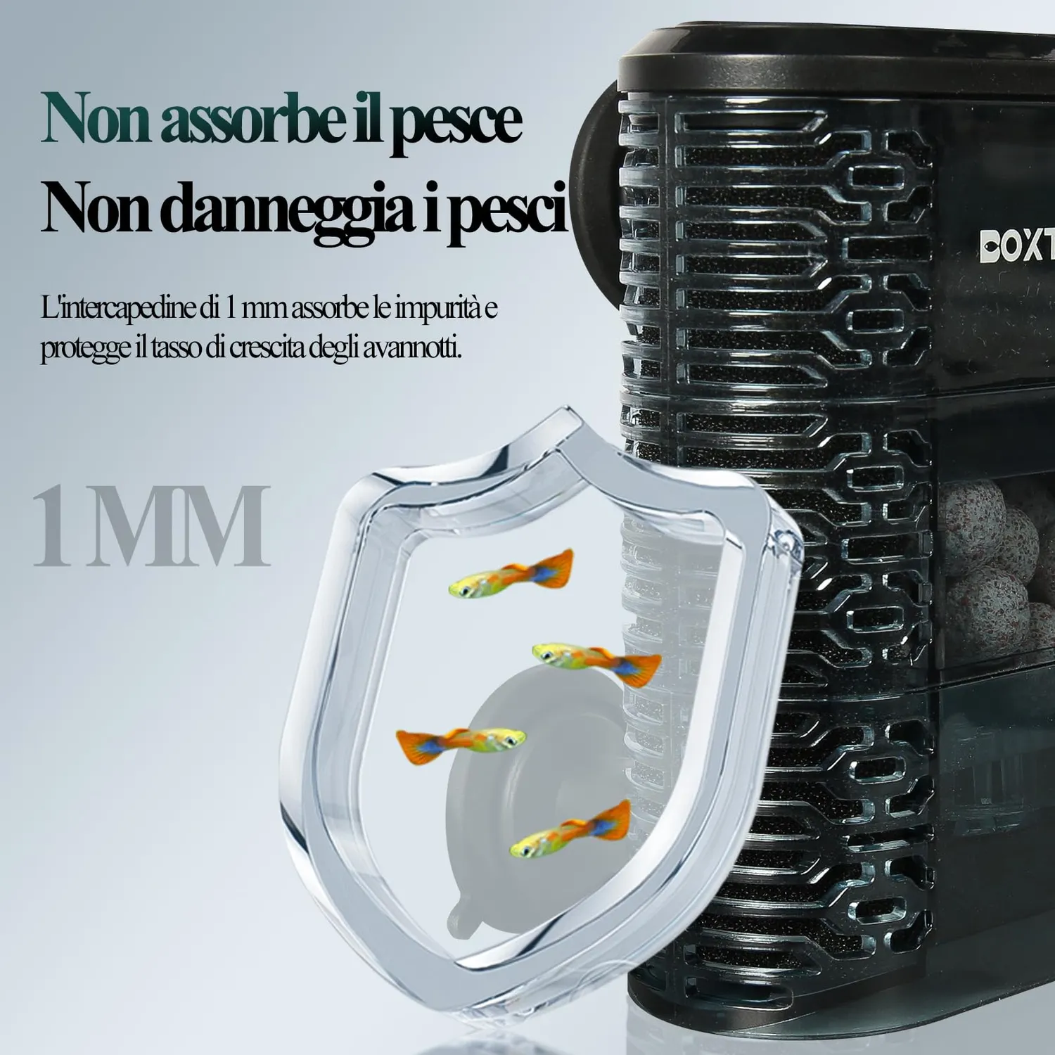 boxtech 5 in 1 filtro interno acquario 3W 390 L/H 75-150 L