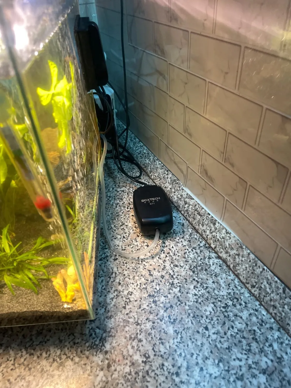 Boxtech aeratore acquario mini 2W 1 l/min con pietra e tubo