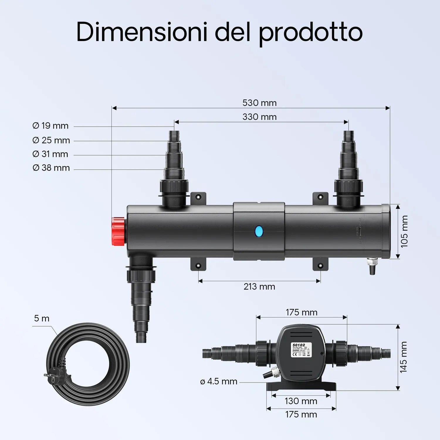 SunSun CBF-350 CUV-236 NEO-6000 set laghetto 12000 l