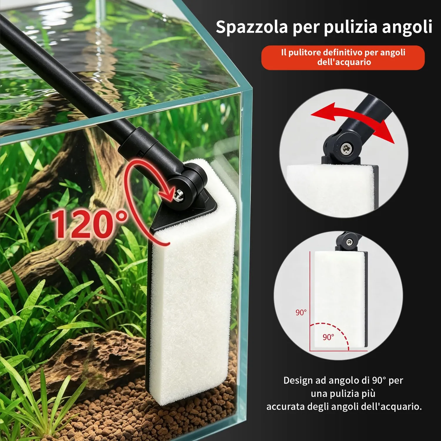 Boxtech 6 in 1 kit pulizia acquario manuale