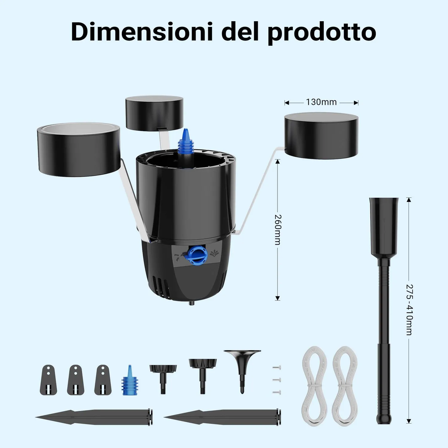 SunSun set filtro laghetto 90000L NEO10000 skimmer 25m