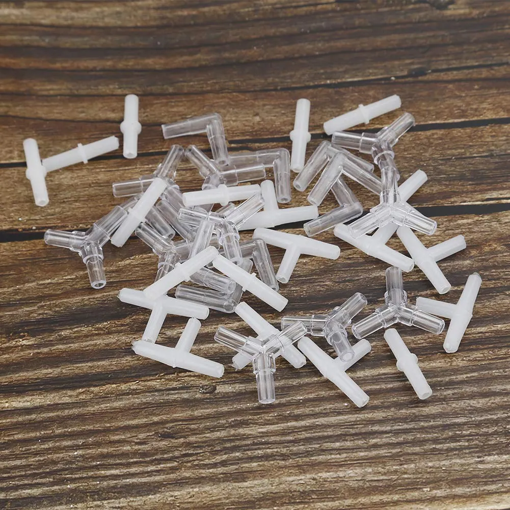 Pawfly Raccordi Aria 4 Tipi 40 Pezzi per Tubi Acquario