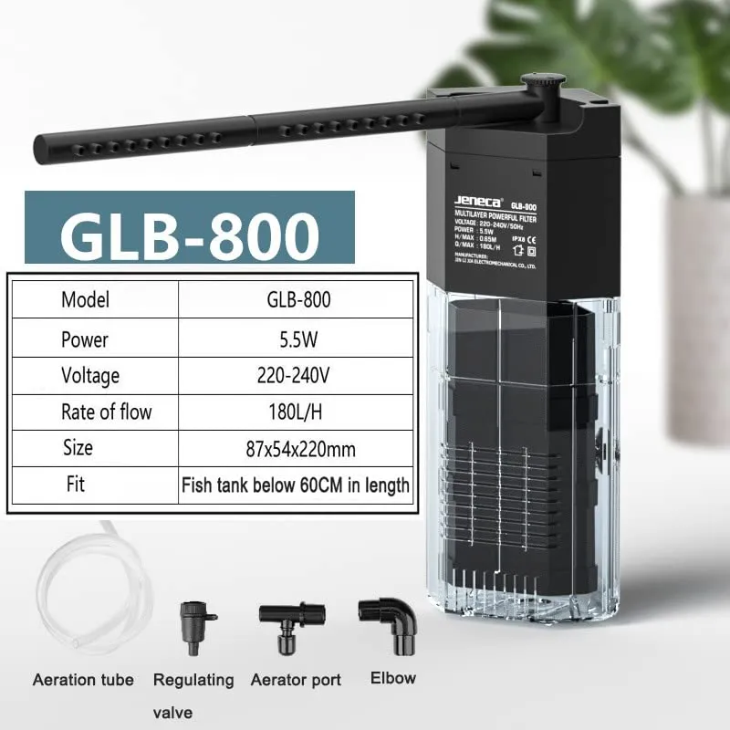Londafish GLB-800 Filtro Interno 180 L/h 3 Stadi Acquario