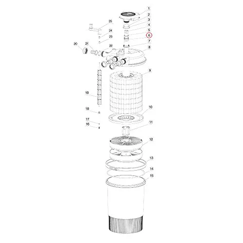 SunSun CPF-30000 tubo quarzo ricambio filtro pressione