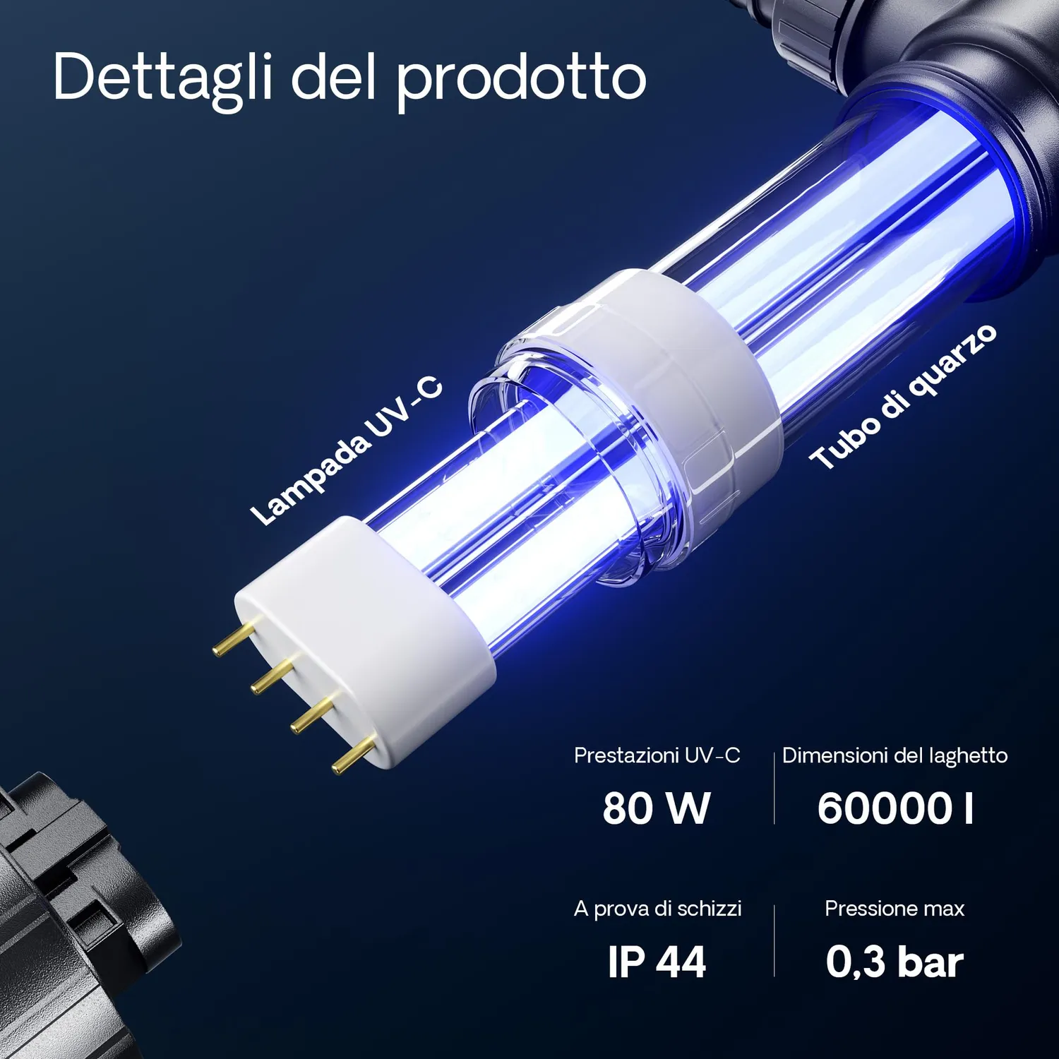 SunSun CUV-172 Chiarificatore UVC 72W Laghetti