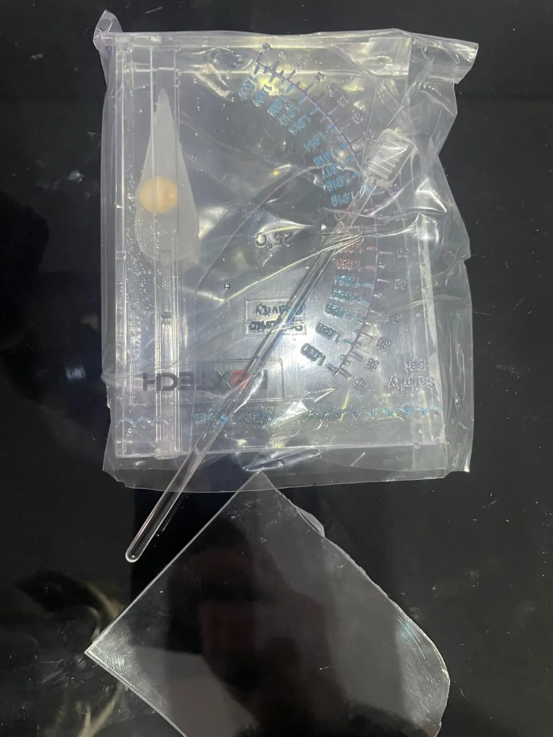 Boxtech Densimetro Acqua Salata Acquario Marino con Scala Salinità
