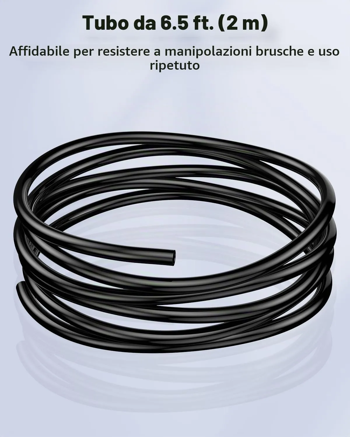 Pawfly Tubo Aria PVC Nero 2 m 4-6 mm per Pompe Acquario