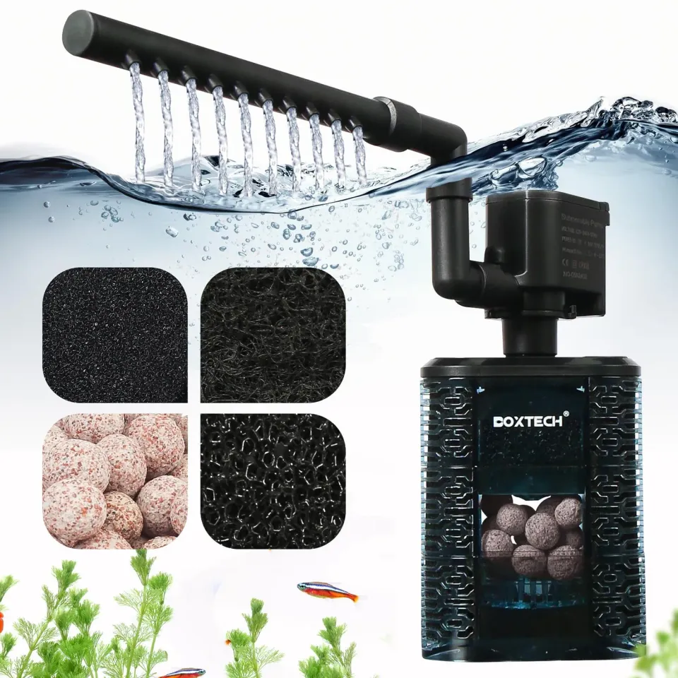 boxtech 5 in 1 filtro interno acquario 3W 390 L/H 75-150 L