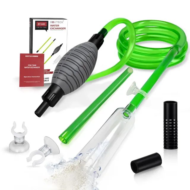Boxtech Kit Sifone Cambio Acqua Acquario con Campana Ghiaia