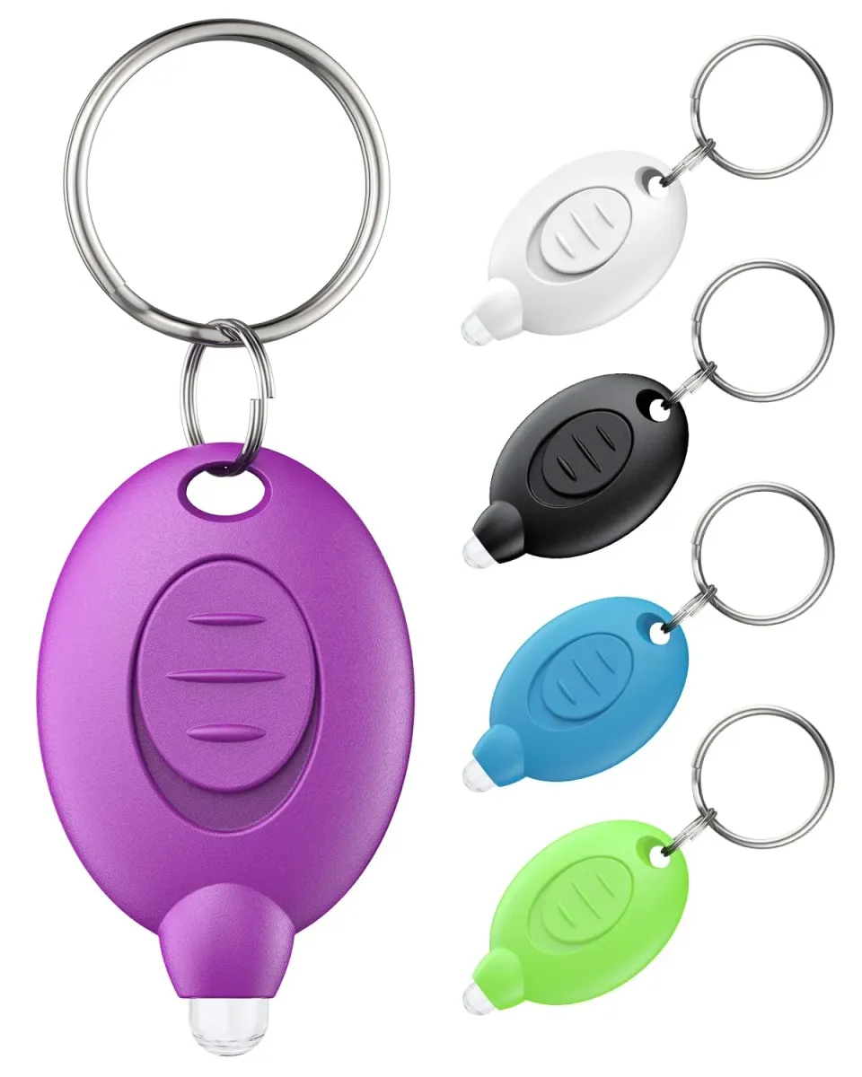 Pawfly torcia LED portachiavi 12 lumen colorata 5 pezzi