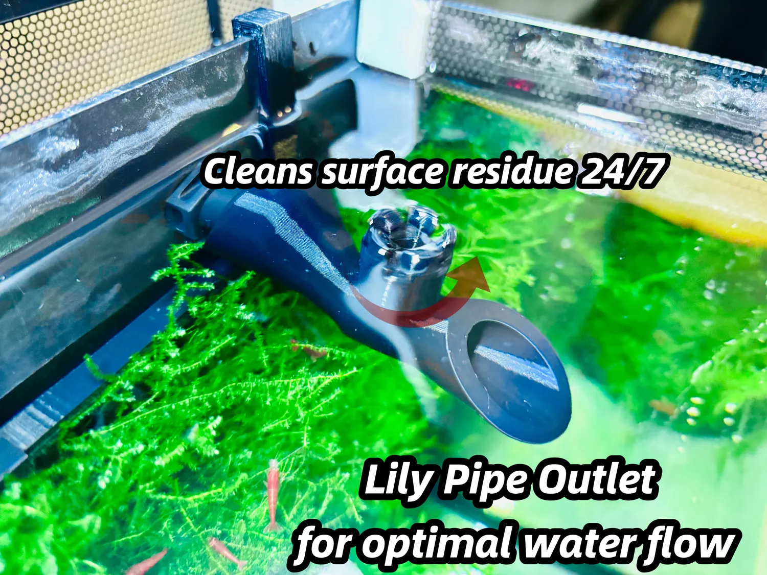 Moby Lab Skimmer superficie per Fluval Flex 34L 57L