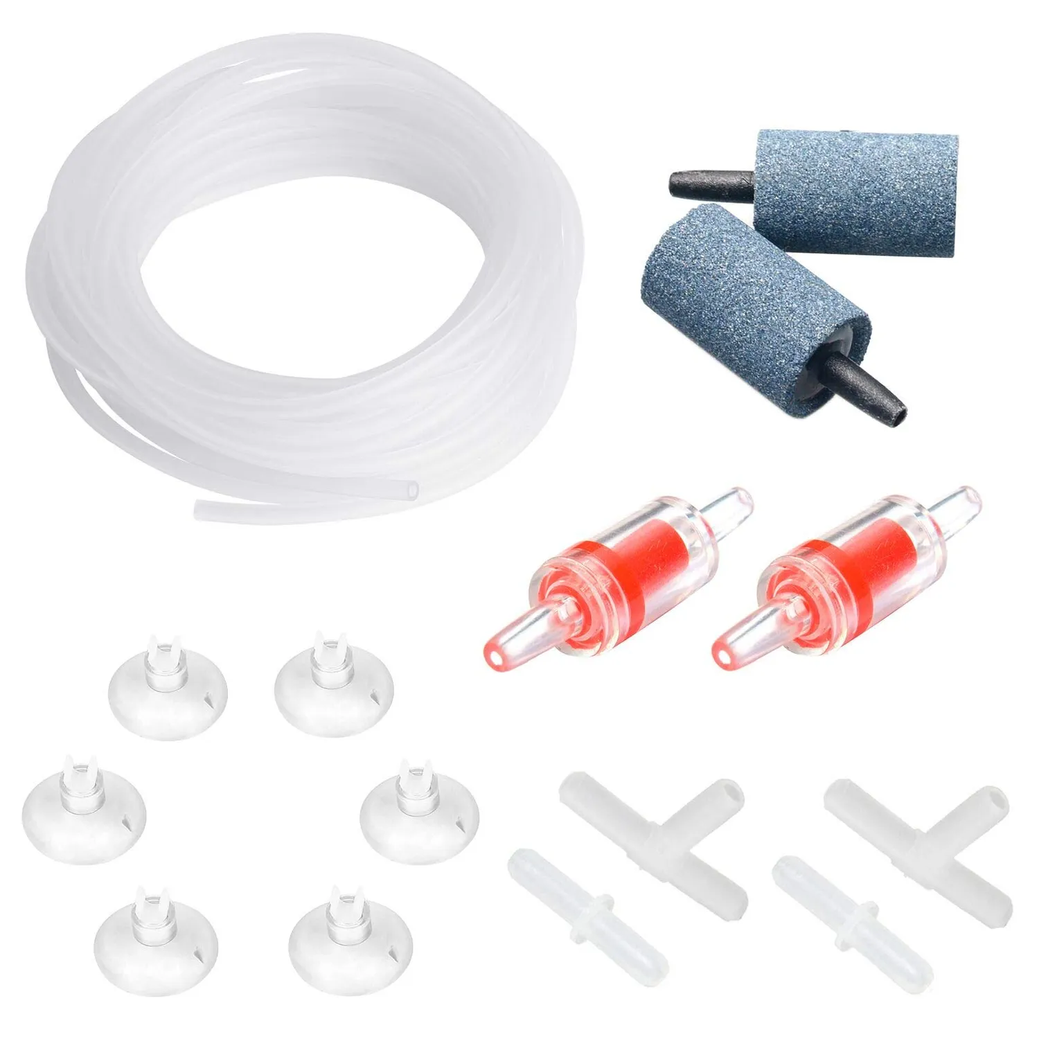 Pawfly tubo aria acquario trasparente 2 m kit aerazione