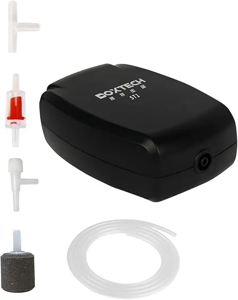 Boxtech aeratore acquario mini 2W 1 l/min con pietra e tubo