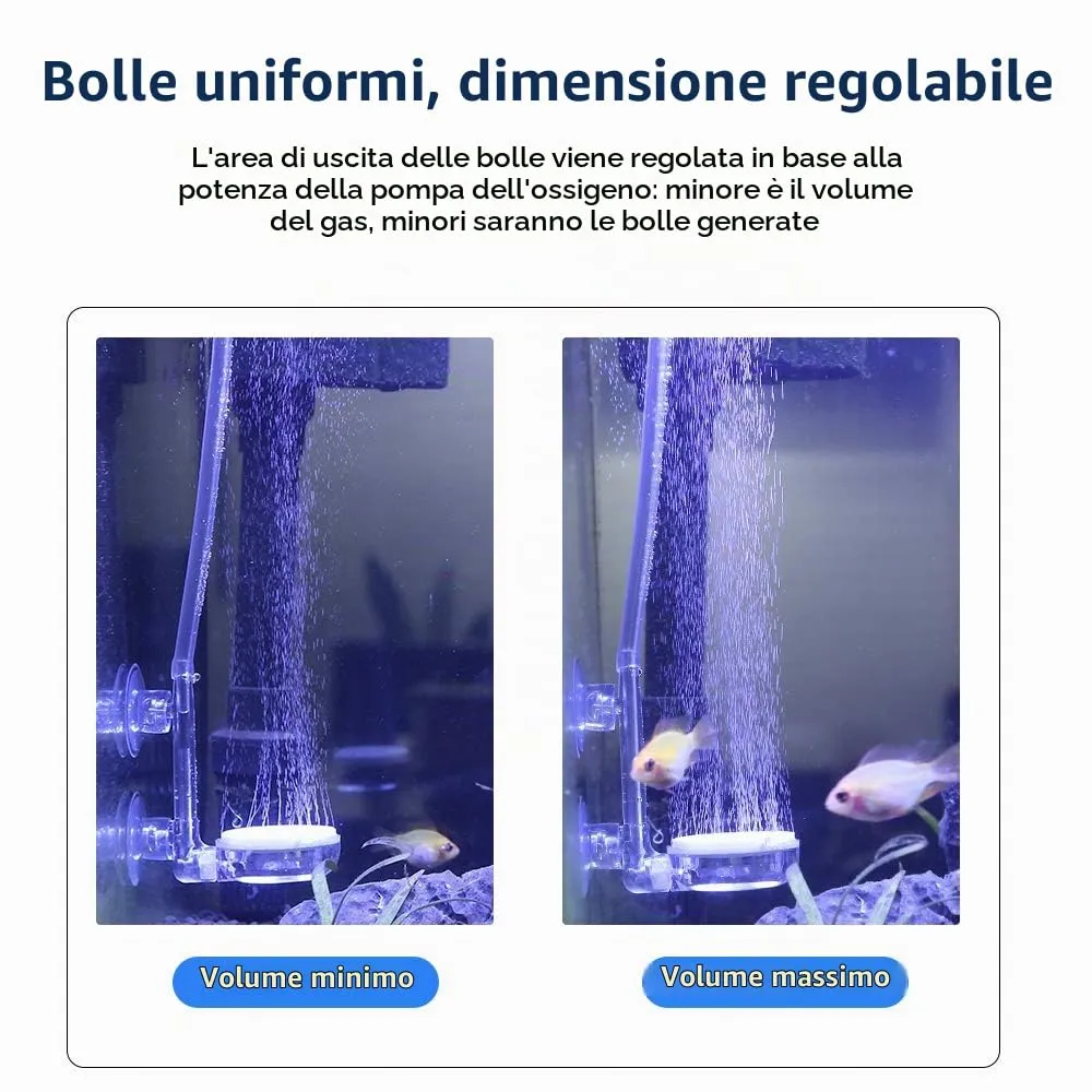 boxtech diffusore aria acquario 35 mm kit silenzioso