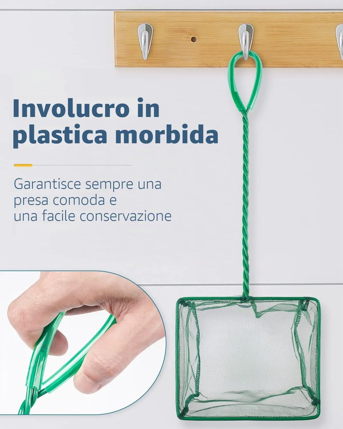 Pawfly Retino Pesci Acquario 10 e 15 cm Maglia Fine