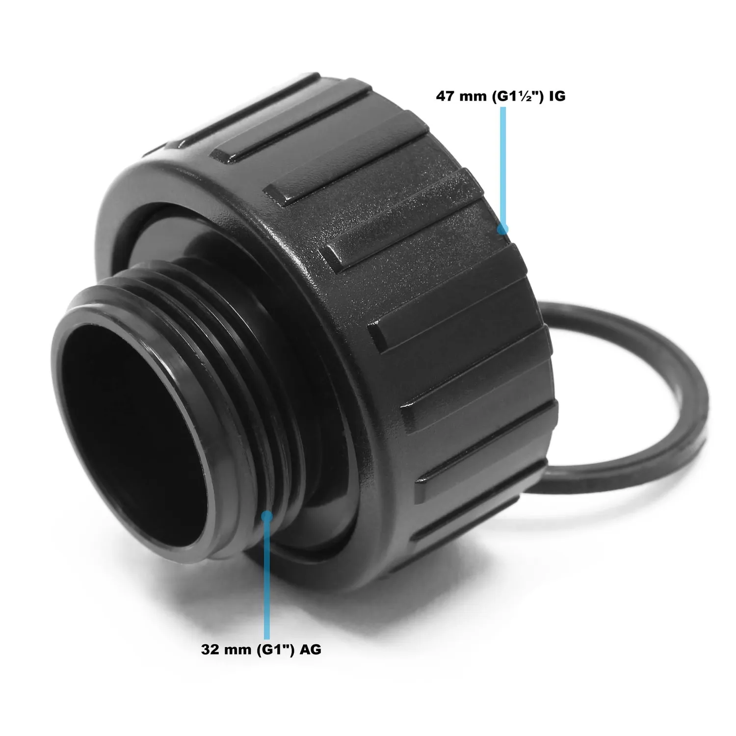 SunSun Riduttore Connettore Pompa 47,44 mm a 32,89 mm