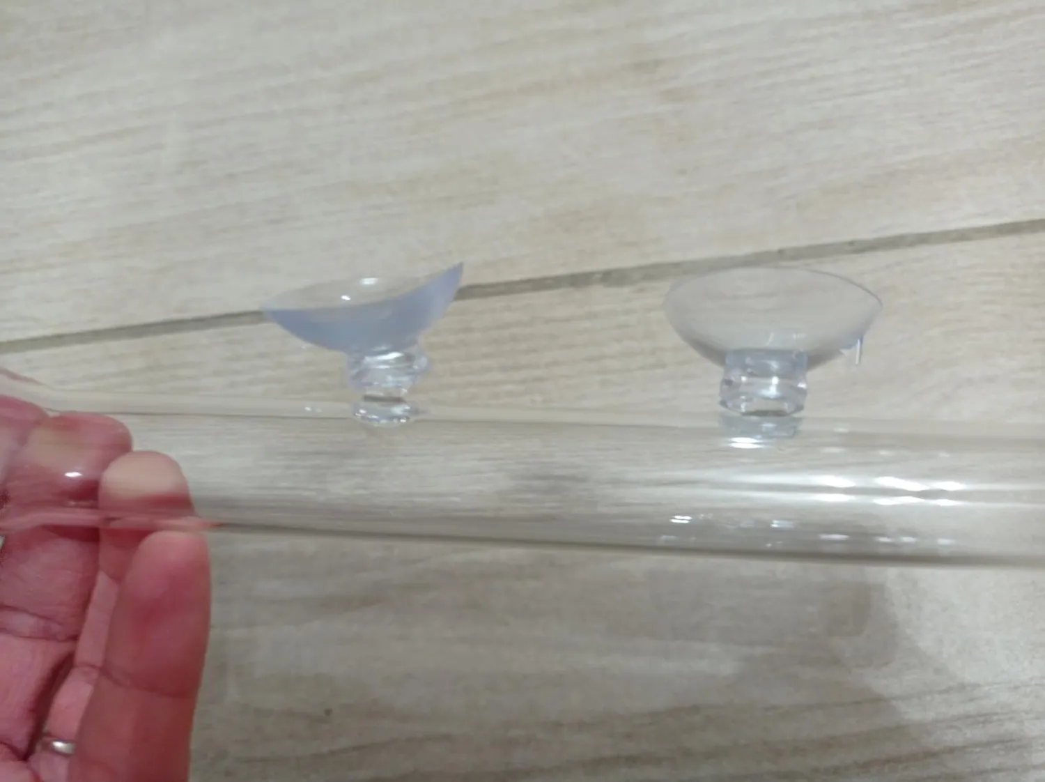 Pawfly tubo alimentazione pesci vetro 20 cm con ciotola