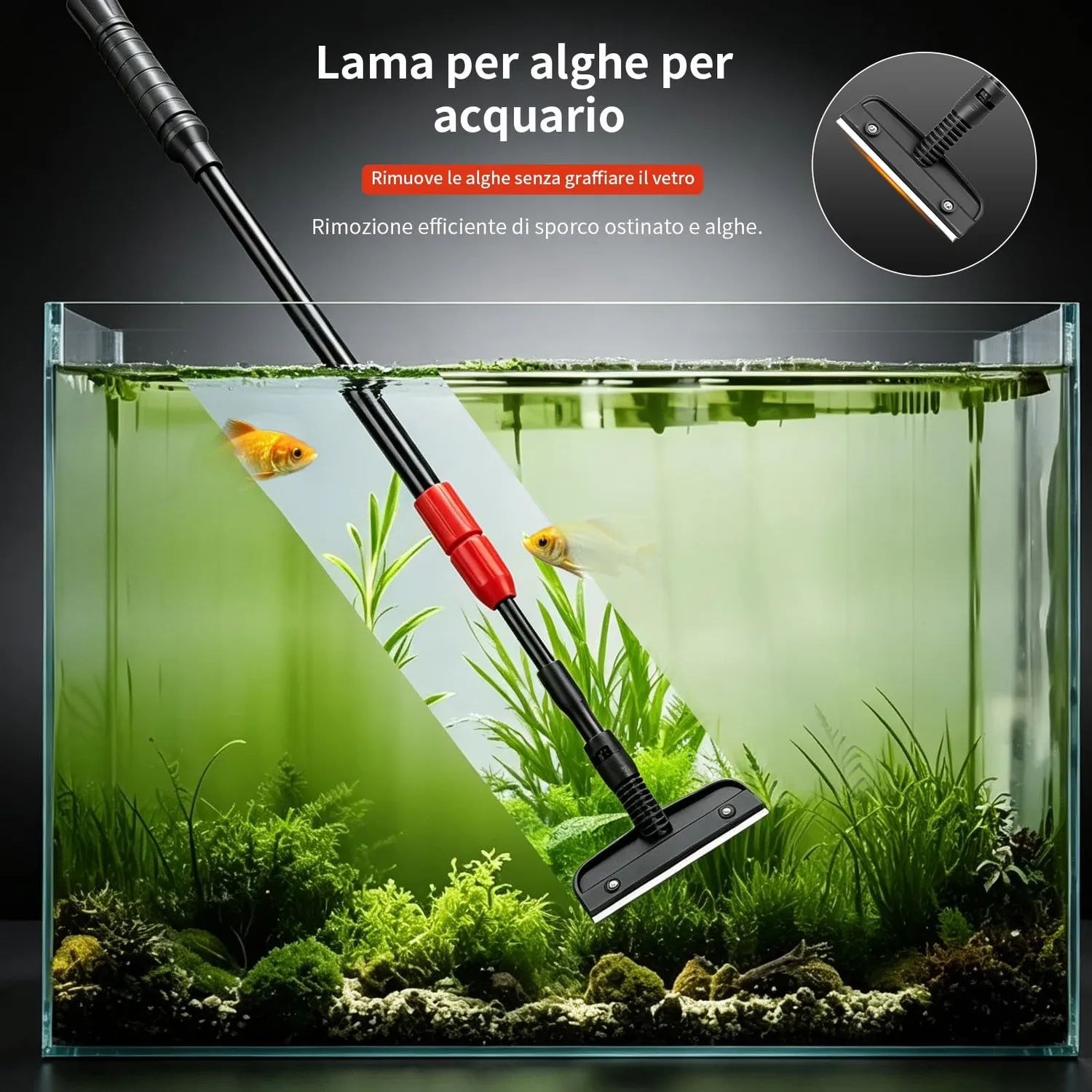 Boxtech 6 in 1 kit pulizia acquario manuale