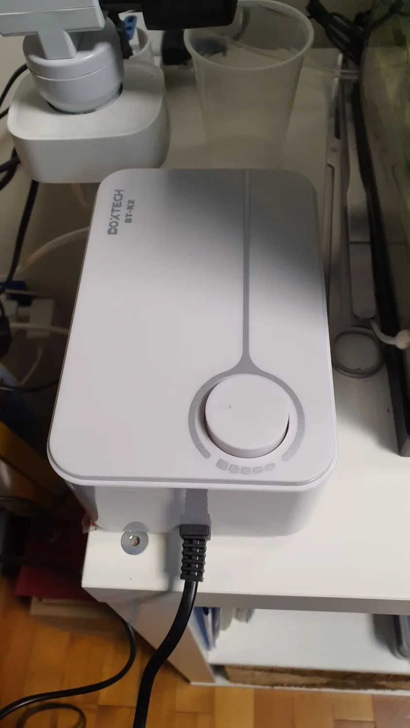 Boxtech Pompa Aria Acquario 5W Bianca 2 Uscite Regolabile