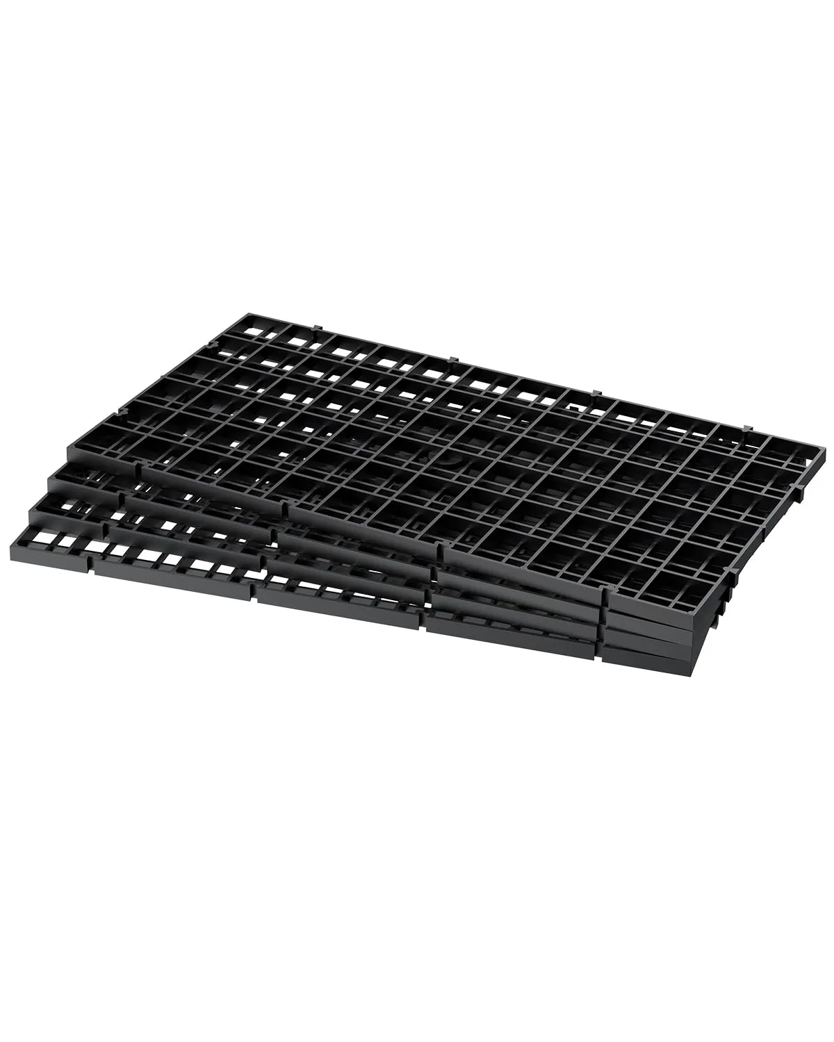 Pawfly Divisori Acquario Nero 4 Pezzi 29,2x14,7 cm Maglia 1 cm