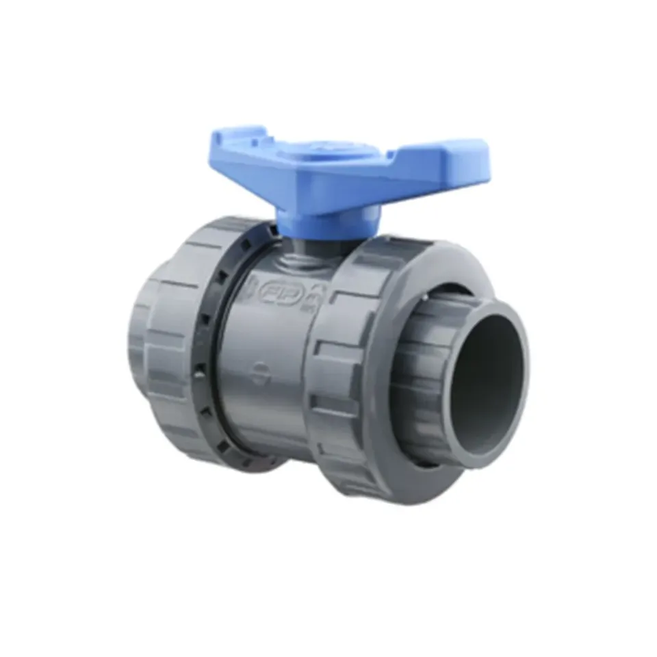 Aquariatech Raccorderia Valvola Sfera PVC Ø40 Doppia Ghiera