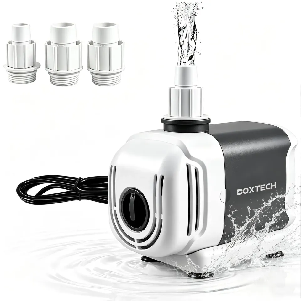 Boxtech pompa acquario 15W 1000 L/h silenziosa 3-in-1