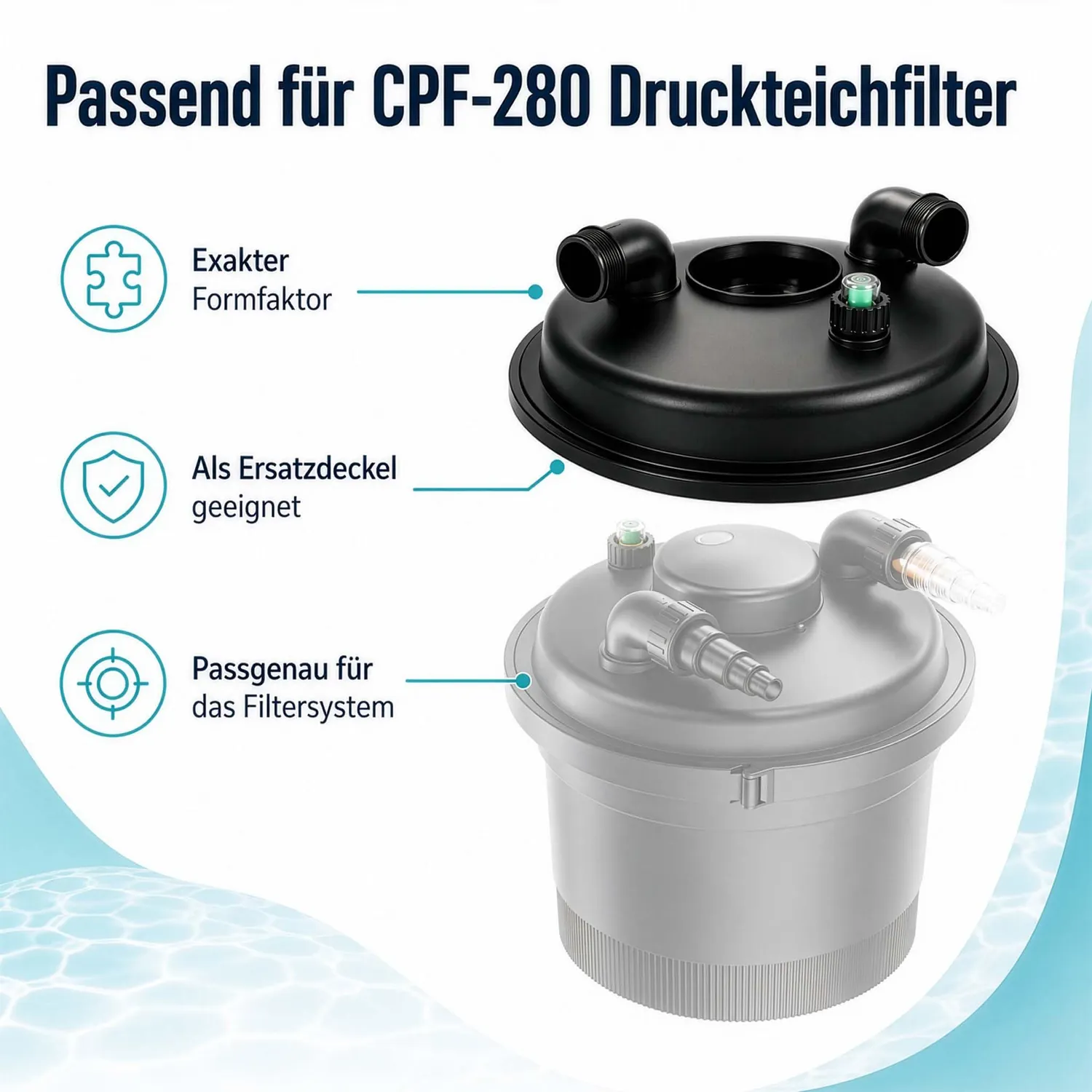 SunSun CPF-280 Coperchio Ricambio Filtro a Pressione