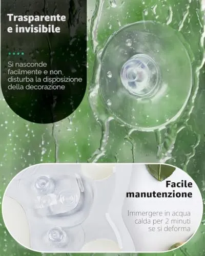 Pawfly Ventose Trasparenti 4,5 cm 10 Pezzi Multiuso